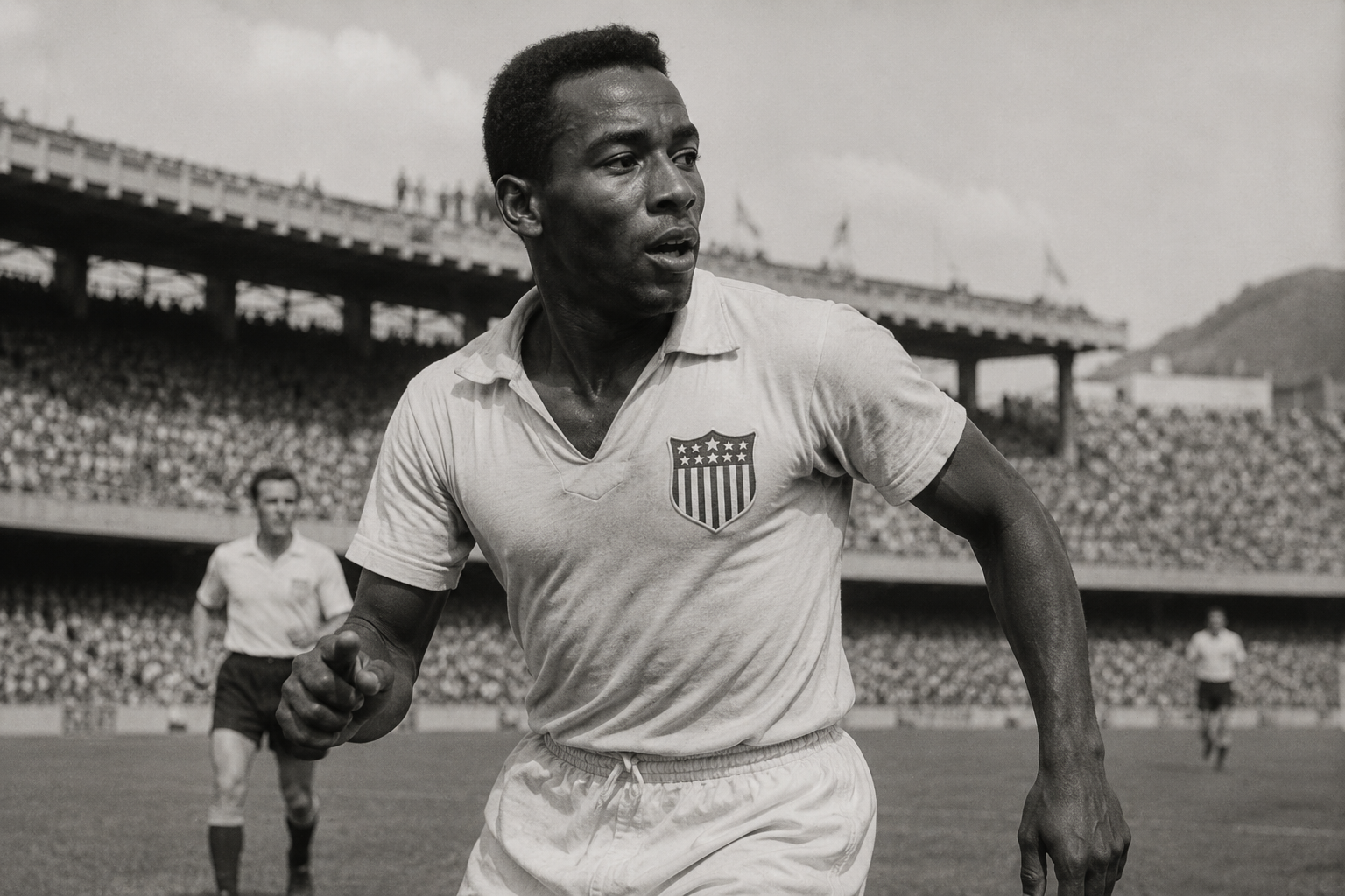 Joe Gaetjens – The World Cup Hero Who Disappeared Artistic recreation of Joe Gaetjens during the 1950 World Cup in Brazil