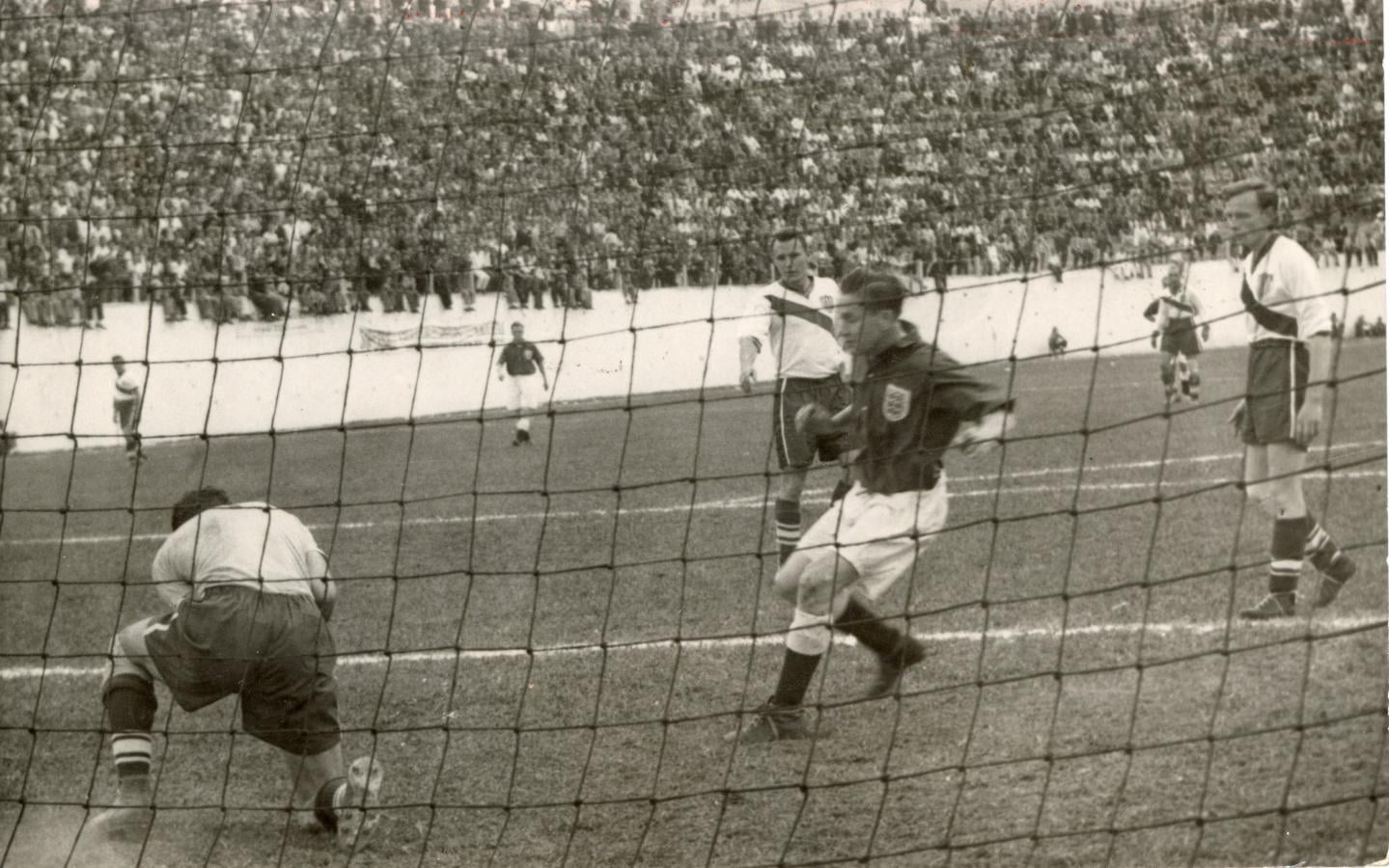 United States vs England – 1950 World Cup United States and England during their historic 1950 World Cup match in Belo Horizonte